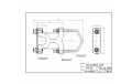 SN-28/1/ Support X 1 clamps for 28 mm mast for antennas