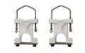 SN-282ABS Suporte X 2 grampos para mastro de 28 mm para antenas
