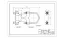 SN-35/2 Support X 2 pinces pour mât 35 mm pour antennes