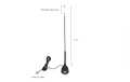 SIRTEL SRTM-ECLIPSE Antena base iman CB-27 cable RG174 Longitud 4 mts