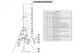 Tipo de Antena y Longitud: Se trata de una antena de base de 1/4 de onda para la banda de 27 MHz. La longitud total de la antena es de 5040 mm (o aproximadamente 5 metros), lo que la hace efectiva para la transmisión y recepción en esta frecuencia.