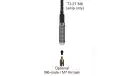 T3-27-M6 sírio móvel antena CB 27 Mhz chicote fêmea M6