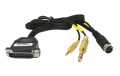TI-IC13: Cable for Icom IC-703, IC-706 (all models), IC-718, IC-7000 (need DIN-13 ACC socket), for IC-7200, IC-7300, IC-7410, IC -9100