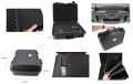 TAK515BL Large reinforced ABS suitcase Color BLACK 51.5 x 41.5 x 20 cm