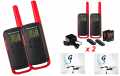 MOTOROLA TLKR-T62-RED couple walkies free use PMR446 red color