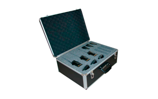 TLCASE06 LUTHOR Maleta de aluminio color negro  para 6 unidades walkies LUTHOR