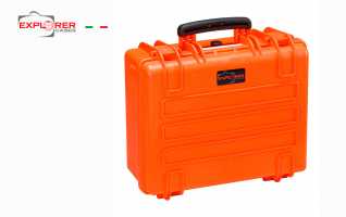 4419O Maleta Explorer naranja con espuma Int L  445 x A 345  x P190 mm