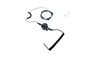 NAUZER PLX330-M. Laringofono auricular tubular Profesional de doble captador para MOTOROLA PROFESIONAL.