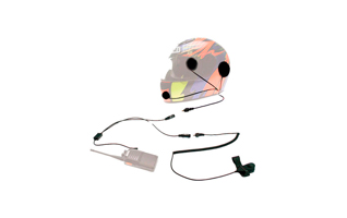 Kit moto casco integral para walkies MOTOROLA y COBRA.