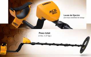 GARRETT ACE 300i detector de metales plato sumergible de 18 x 25 cm 
