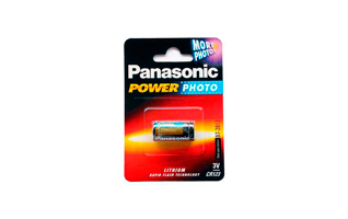 PANASONIC CR123 PILA DE LITIO 3V. 1 UNIDAD NO ES RECARGABLE.