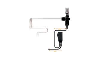 NAUZER PIN39SP2 Micro-Auricular TUBULAR  transparente, PTT, alta calidad para walkies TETRA SEPURA