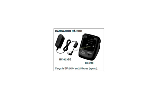 BC-210KIT01  Cargador + transformador  para  walkie IC-M73 y bateria BP-245