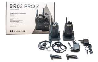 BR02 PRO Z MIDLAND Pack 2 walkies Uso Libre. Calidad Profesional