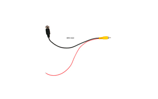 BRV022 BARRISTER Cable adaptaci�n Conector 4 pins hembra a RCA Macho con alimentaci�n para camaras peque�as.