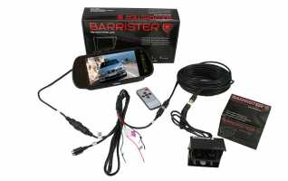 BARRISTER BRV-15 Sistema retrovision Monitor-Retrovisor 7 pulgadas 1 cmara BRV-400 10 metros cable alargador CA-10