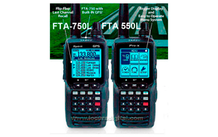YAESU FTA-750L Transceptor Banda Aerea 108-136, 200 canales. VOR ,ILS y GPS