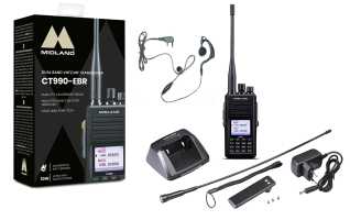 Midland CT-990EBR Walkie Doble Banda VHF-144 -UHF-430 Mhz IP67