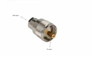 ref. FMEPL Adaptador de conector FME MACHO a PL-259 MACHO