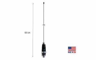 PROCOMM JBC-2400 Antena rosca 3/8 vehiculo radiante CB27 Longitud 60cm