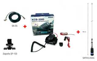 MAAS KCB-2000 KIT Emisora CB 27 Mhz 40 AM/FM + Antena 148 cm