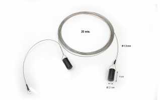 BIDATONG LW-20 Cable acero inoxidable longitud 10m frecuencias 0,5 -50