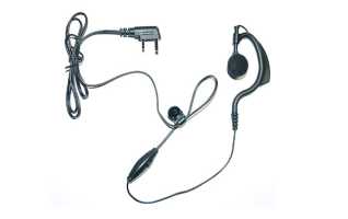 PIN-19-S2 Micro Auricular Orejera negro PTT para walkies ALINCO