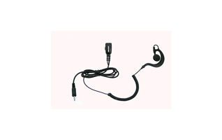 NAUZER  PIN29PKT Micro Auricular orejera, cable rizado negro alta gama para KENWOOD PKT23
