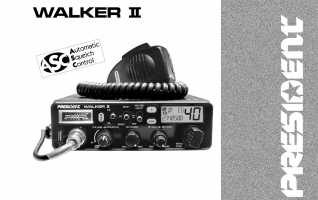 President Walker -II-ASC emisora AM / FM 40 canales CB 27 Mhz