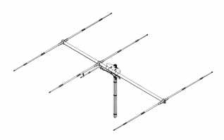 SIRIO SY27-3. Antena CB Direcitva YAGI de 3 elementos para CB 27 Mhz