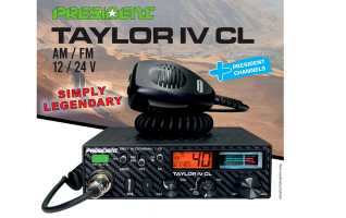 President TAYLOR-CL Emisora CB27 voltaje 12/24 v CH 40 Canales