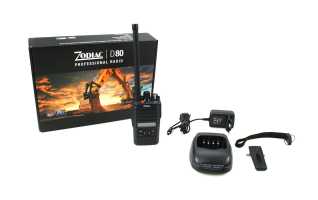 D80 ZODIAC Walkie Talkie Profesional de 66 a 88 Mhz. 5 watios. IP67 Resistente al agua