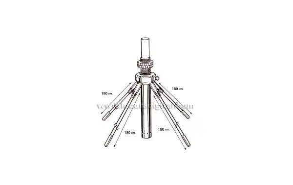ref. GPK 1. Radiales para convertir en 5/8 la SOLARCOM A 99.