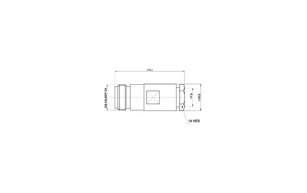CON02080036 MARCU N female connector soldar.Para UF-287 RF cable, wire diameter 7.3 mm to 1.9 mm live