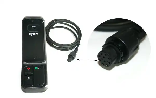 Microphone de bureau HYTERA SM10A1 PTT. Compatible avec les modèles MD7, HM6, HM7 et MT680 Plus.