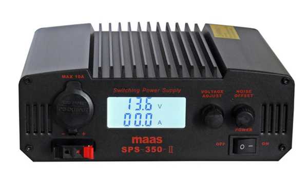 SPS 350II MAAS Alimentation commutée de 8 à 15 volts.30 ampères. Avec affichage