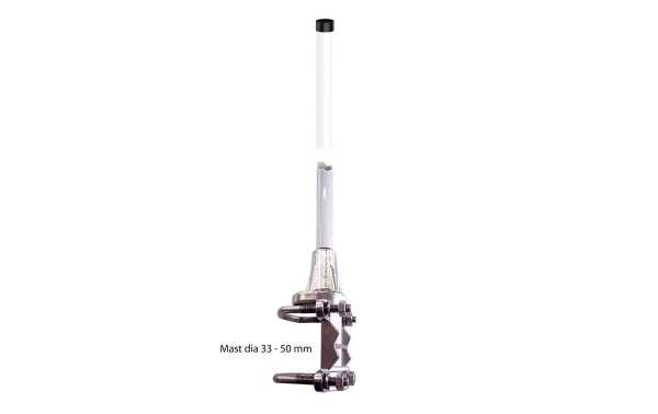 BANTEN14391 Antena dipolo vertical 746-960 Mhz fibra 40 cm. Es una antena omnidireccional dipolo vertical profesional de alta ganacia para frecuencias 4G LTE, RFI,  sistema SIGFOX e IoT (Internet of Things)