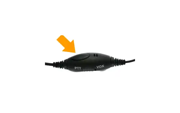 Nauzer PLX15-M4. Throat activated microphone with Hands-free VOX System. For MOTOROLA handhelds