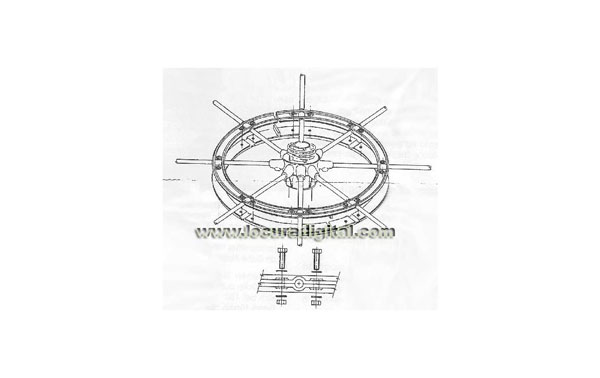 Anello Di Rinforzo Antirumore Per Antenna Sirio 827 – Acciaio Inox E Nylon, Ø350 X 8 Mm
