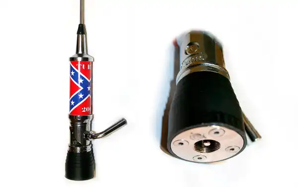 LEMM TURBO-2001PL Rebel Flag Folding antenna CB27 Length 200cm