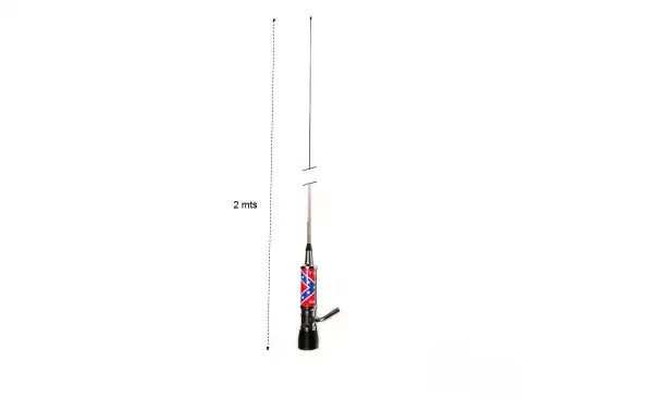 LEMM TURBO-2001PL Rebel Flag Folding antenna CB27 Length 200cm