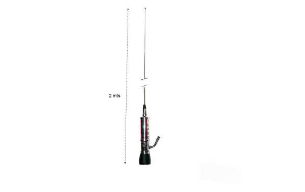 LEMM TURBO2001PL SPACE Antena dobrável CB 27 Comprimento 200 cm Cromado