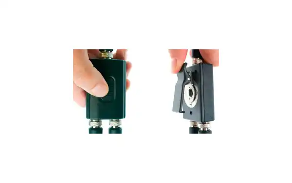 Nauzer PLX220-Y. Professional throat activated microphone with double PTT button. For YAESU VERTEX handhelds