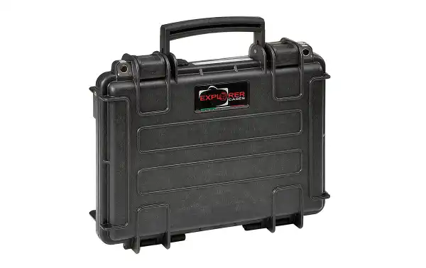 3005B Explorer Suitcase Black with Foam Int L300 x W210 x D58