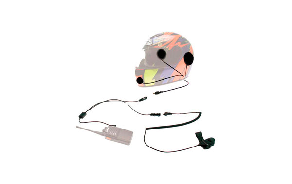 NAUZER KIM-55-N1. Kit Micrófono con auriculares para uso con casco integral. Para walkies TETRA