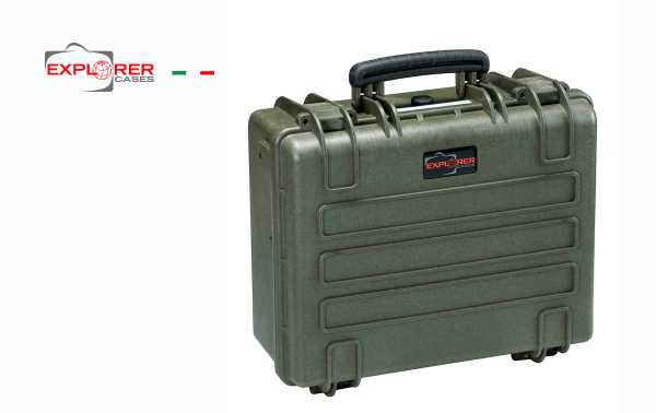 Valise avec Int- 4419G Vert L 445 x 345 x P Mousse Explorateur 190 mm