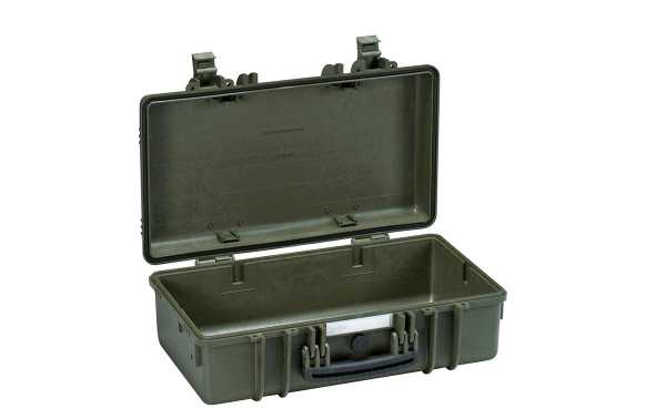 5117-GE Green Explorer suitcase with foam Int- L517 x A277 x P173