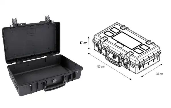 Étui Explorer 5215HL-BE, couleur noire, sans mousse, 55 x 17 x 35 cm