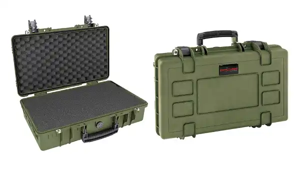 5215HL-G Explorer Vert militaire avec mousse 55 x 17 x 35 cm