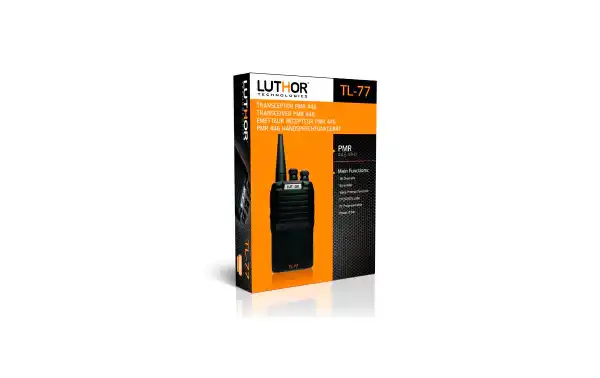 LUTHOR TL-77 PMR 446 KIT4 PROFESSIONAL WALKIE - UNLICENSED USE - PROGRAMMING CABLE FOR FREE